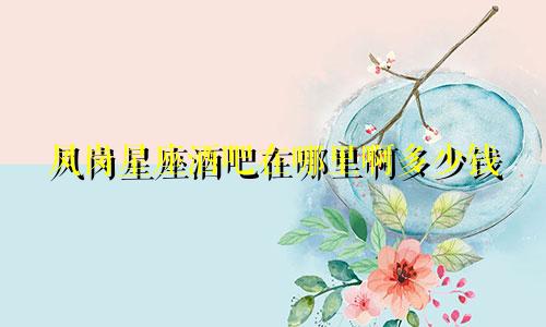 凤岗星座酒吧在哪里啊多少钱