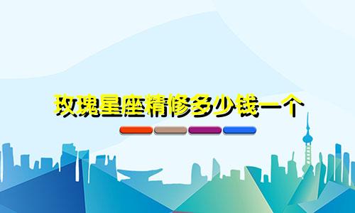 玫瑰星座精修多少钱一个