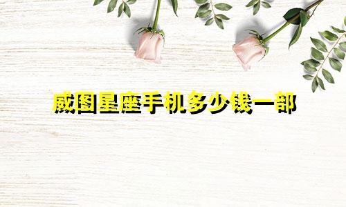 威图星座手机多少钱一部