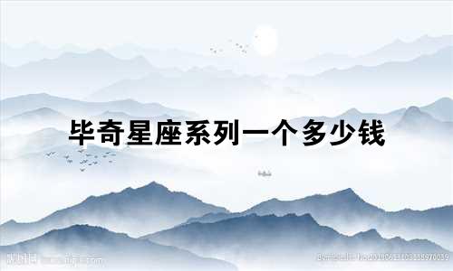 毕奇星座系列一个多少钱