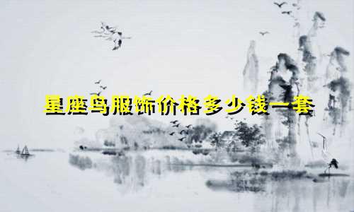星座鸟服饰价格多少钱一套