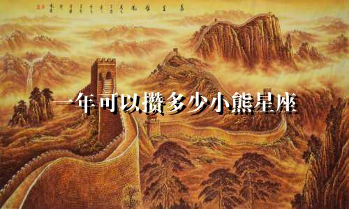 一年可以攒多少小熊星座