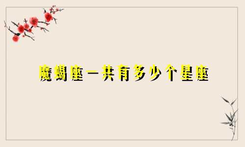 魔蝎座一共有多少个星座