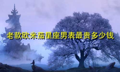 老款欧米茄星座男表最贵多少钱