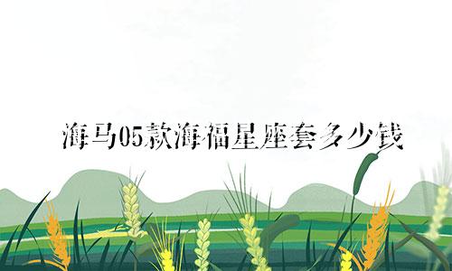 海马05款海福星座套多少钱