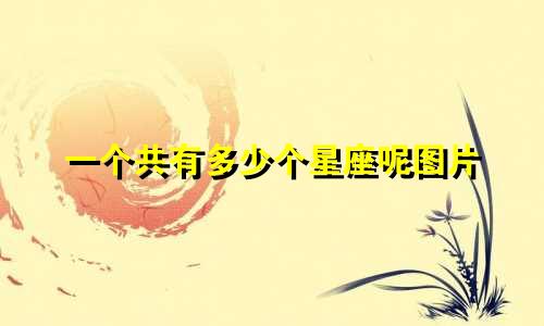 一个共有多少个星座呢图片