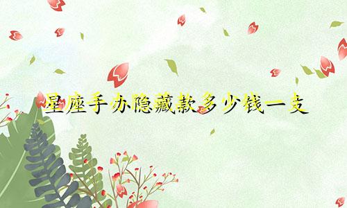星座手办隐藏款多少钱一支