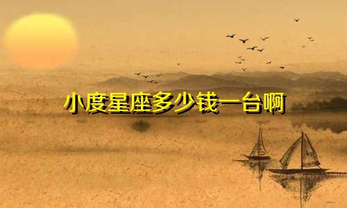 小度星座多少钱一台啊