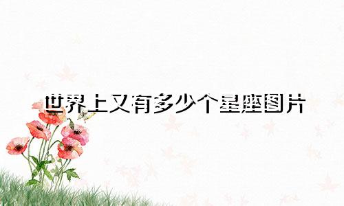 世界上又有多少个星座图片