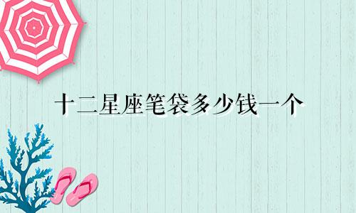 十二星座笔袋多少钱一个