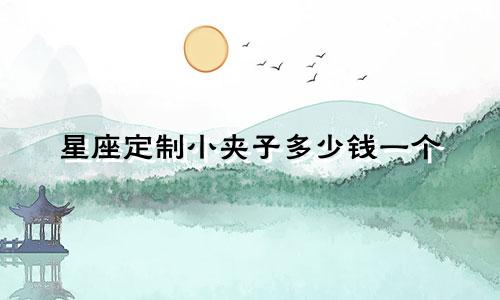 星座定制小夹子多少钱一个