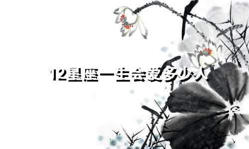 12星座一生会爱多少人