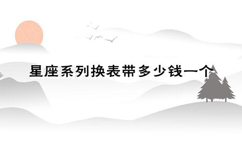 星座系列换表带多少钱一个