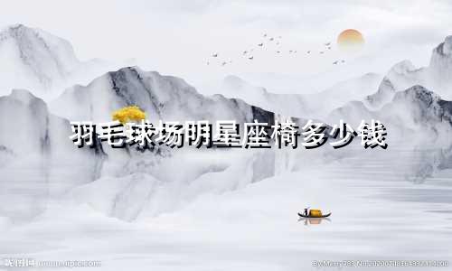 羽毛球场明星座椅多少钱