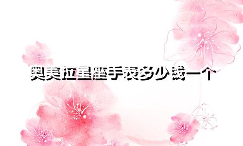 奥美拉星座手表多少钱一个