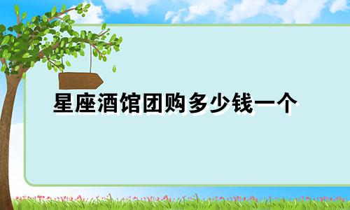 星座酒馆团购多少钱一个