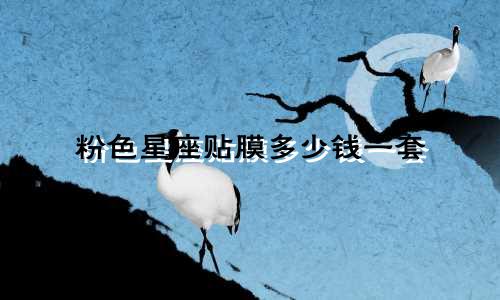粉色星座贴膜多少钱一套