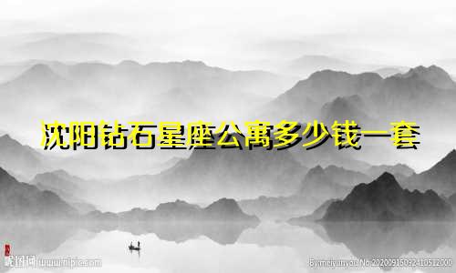 沈阳钻石星座公寓多少钱一套