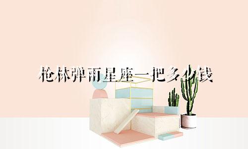 枪林弹雨星座一把多少钱