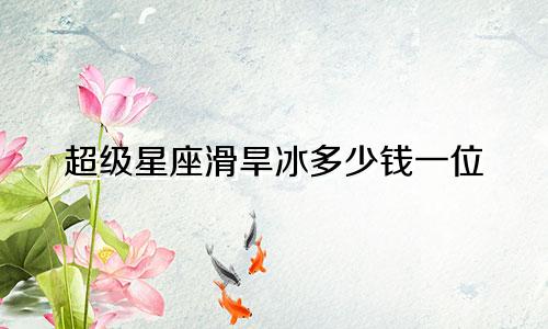 超级星座滑旱冰多少钱一位