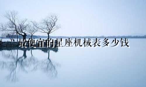 最便宜的星座机械表多少钱