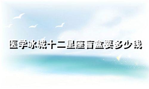 医学冰城十二星座盲盒要多少钱