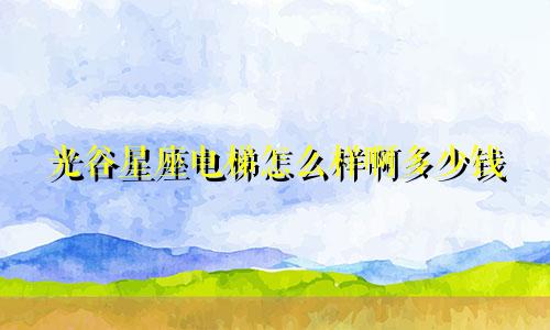 光谷星座电梯怎么样啊多少钱