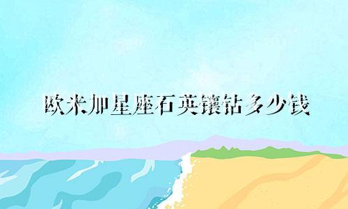 欧米加星座石英镶钻多少钱