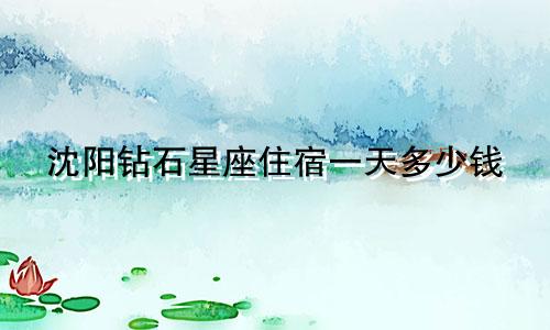 沈阳钻石星座住宿一天多少钱