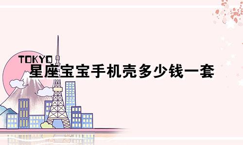星座宝宝手机壳多少钱一套