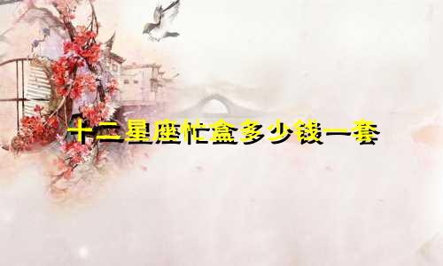 十二星座忙盒多少钱一套