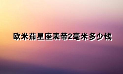 欧米茄星座表带2毫米多少钱