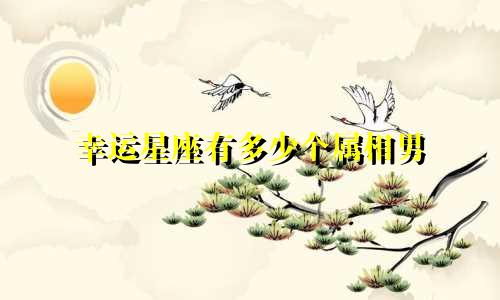 幸运星座有多少个属相男