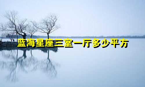 蓝海星座三室一厅多少平方