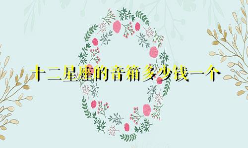十二星座的音箱多少钱一个