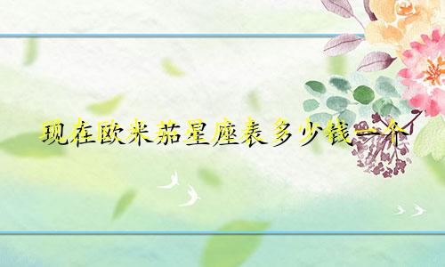 现在欧米茄星座表多少钱一个