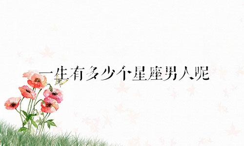 一生有多少个星座男人呢