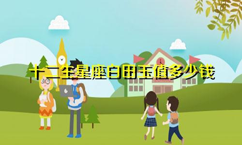 十二生星座白田玉值多少钱