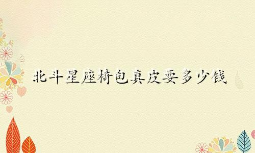 北斗星座椅包真皮要多少钱