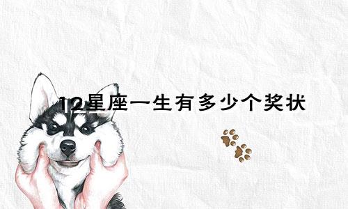 12星座一生有多少个奖状