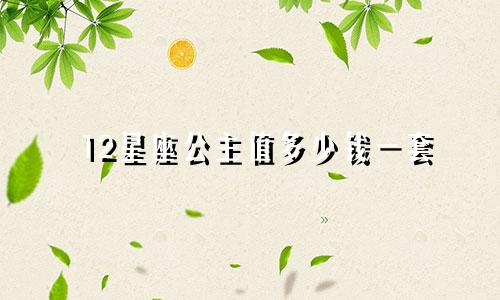 12星座公主值多少钱一套