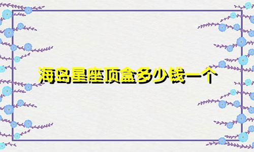 海岛星座顶盒多少钱一个