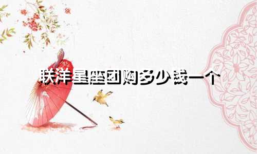 联洋星座团购多少钱一个