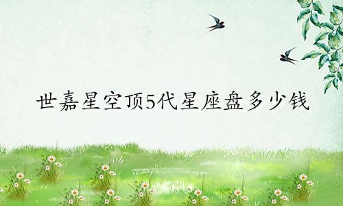 世嘉星空顶5代星座盘多少钱