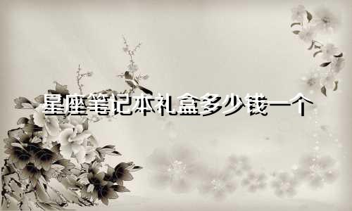 星座笔记本礼盒多少钱一个