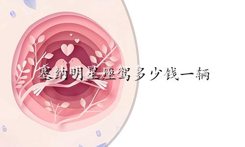 塞纳明星座驾多少钱一辆