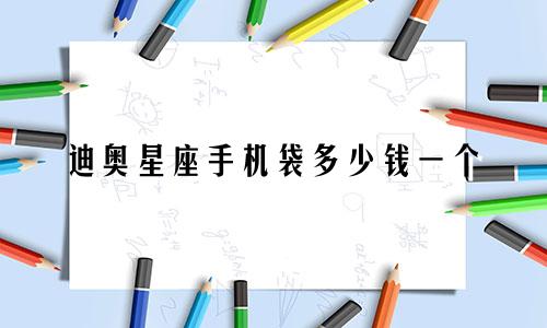 迪奥星座手机袋多少钱一个