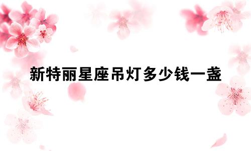 新特丽星座吊灯多少钱一盏