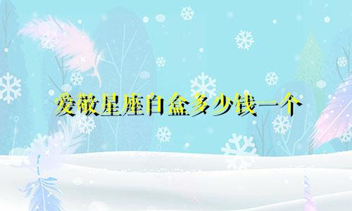 爱敬星座白盒多少钱一个