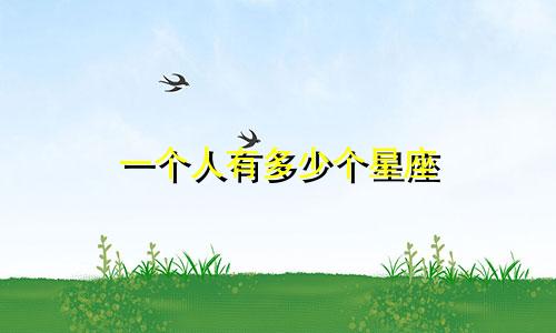 一个人有多少个星座